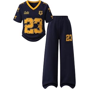 Azmxynol Tween Girls Clothes Short Sleeve Graphic T-Shirt Top + Sweatpant 2 Piece Outfit Set, Size 7-15Years
