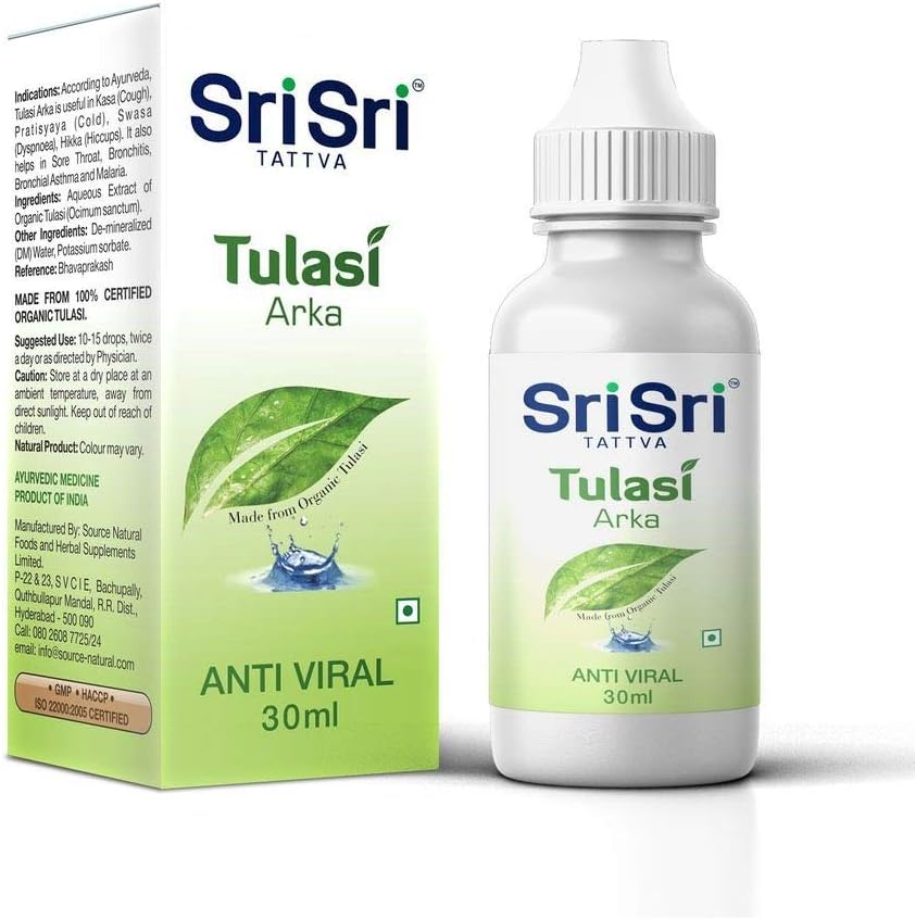 Sri Sri Ayurveda Tulasi Arka Extract 30 ml Useful in Cold & Cough: Health & Personal Care