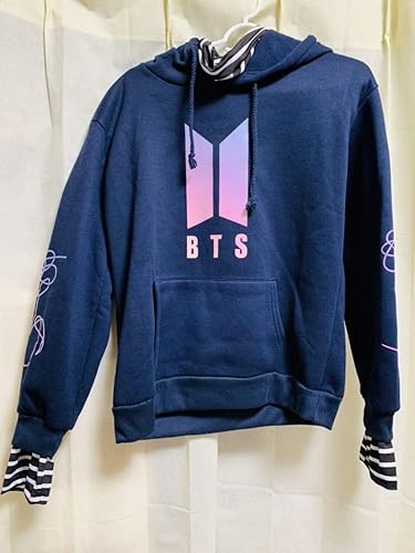 Amazon Bts パーカー Bts 服 紺色 バンタン 防弾少年団 Love Yourself アイドル 芸能人グッズ 通販