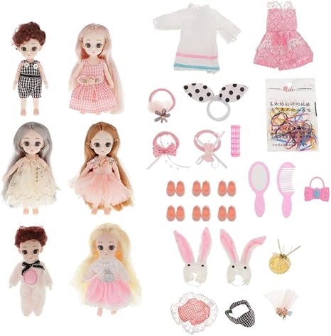 Amazon N A ガールドール 女子人形 メイク道具 洋服セット 13関節 Bjd人形 Ob11人形 女の子 贈り物 6個入り スタイル3 フィギュア ドール 通販 Amazon N A ガールドール 女子人形 メイク道具 洋服セット 13関節 Bjd人形 Ob11人形 女の子 贈り物 6個入り スタイル3 フィギュア ドール 通販