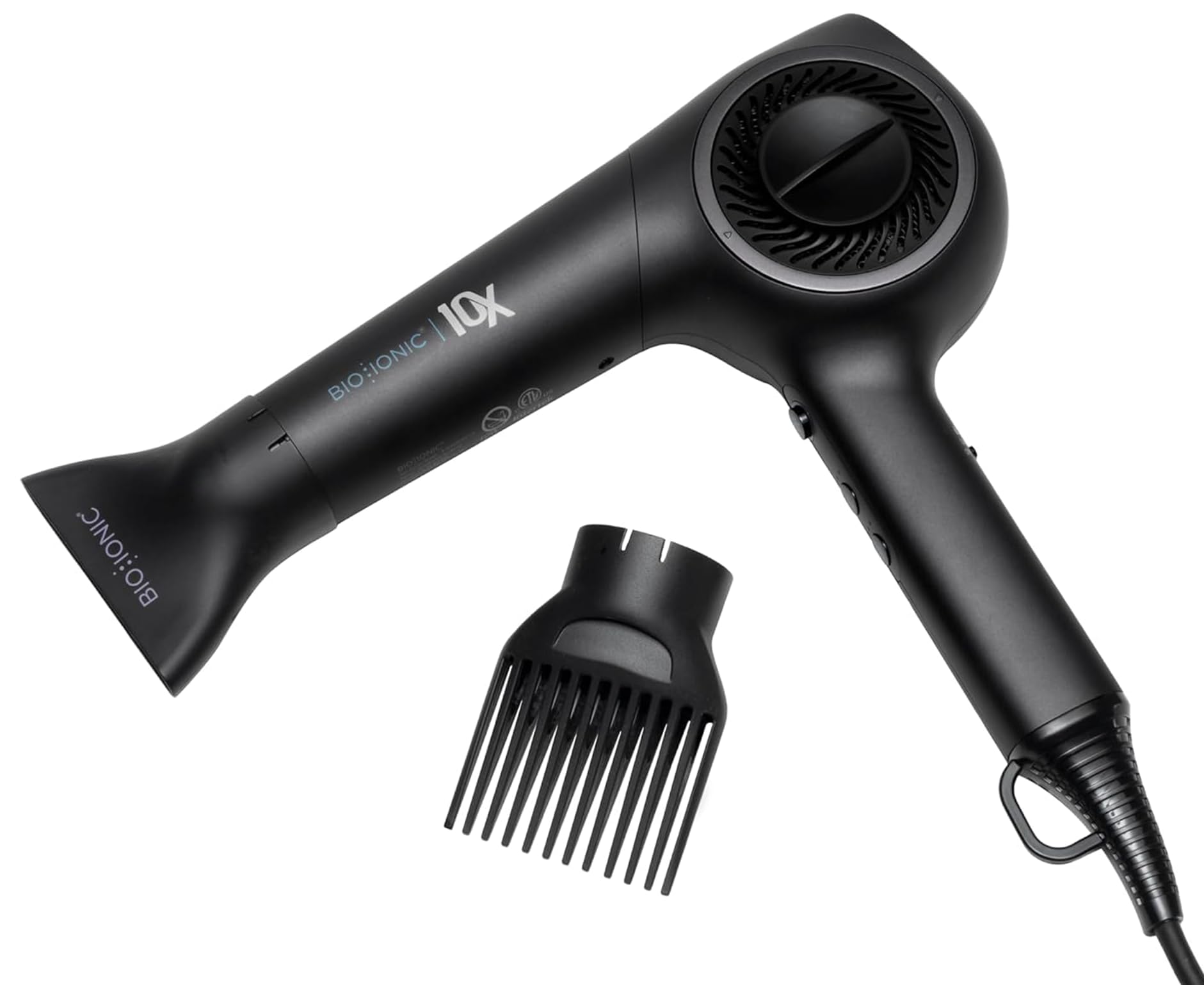 Photo 1 of Bio Ionic 10X Ultralight Speed Hair Dryer, Blow Dryer with Adjustable Heat & Speed, Memory Function, Professional Hair Styling Tool for Fast, Frizz-Free Hairstyles, Black, 2025 Newer Version