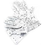 Yabber Childrens Sequin Gloves | MJ Costume | Small (6.5" Long - 2.5" Wide) Stretches Some | Dress Up | Dance | Ice Skating |