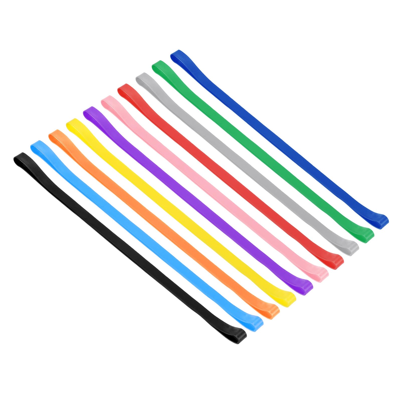 PATIKIL Towel Bands, 10 Pack Elastic Towel Clips Cruise Essentials Silicone Beach Towel Straps for Beach Pool Cruise Chairs, Multicolor