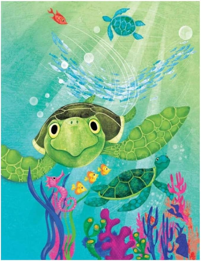 Wzxzf Malen Sie Nach Nummer Grüne Schildkröte Verwendet Für Kinder