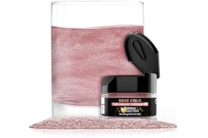 BAKELL Brew Glitter - Rose Gold Edible Drink Glitter 1x 4g Jar for Cocktails, Beer, & Beverages