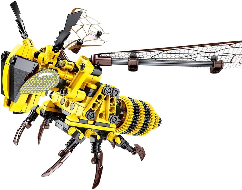 HEREB Educational Toys | STEM Toy for Boys & Girls, Simulated Insect DIY Bee Model Building Blocks Educational Toys for Children