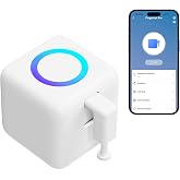Oryzic Fingerbot Pro Smart Button Pusher, Bluetooth Robot Button Presser for Light Switch and Coffee Maker, App Timer and Schedules, Touchless Trigger, RGB Halo Light Ring, Works with Smart Life App
