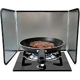 Foldable 3-Sided Stainless Steel Oil Splatter Guard &ndash; Heat-Resistant Stove Shield, Collapsible Grease Splash Protector for Cooking &amp; Frying 14.7 * 11.8 * 11.4