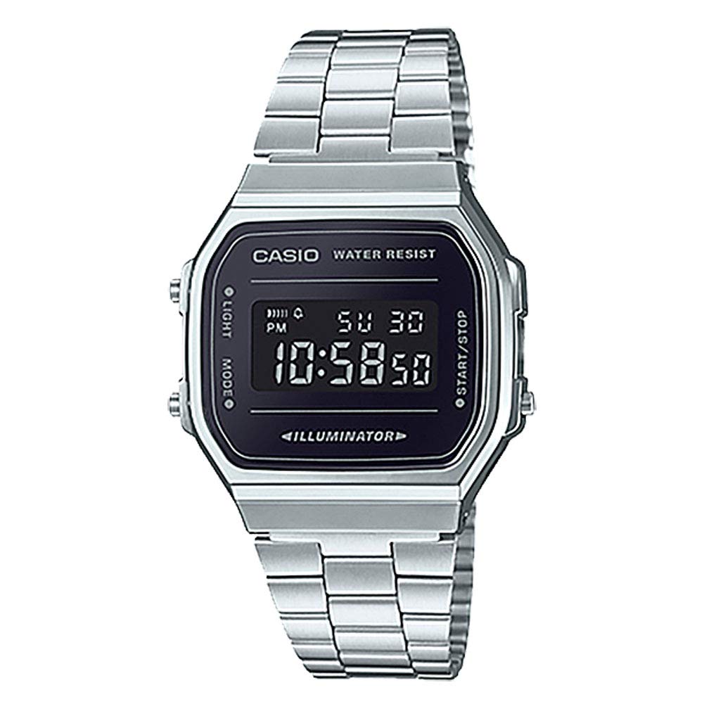 casio retro illuminator black