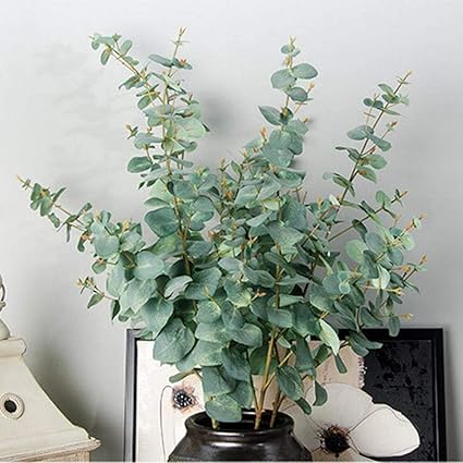 Ausomely Künstliche Eukalyptus Pflanze Künstliche Leaf Greenery Kunstpflanze Urlaub Hochzeit Home Dekoration Zubehör