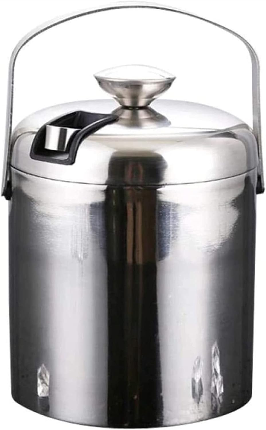 CSD DoubleWall Stainless Steel Insulated Ice Bucket With Lid 1.2