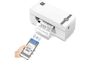 JADENS Bluetooth Thermal Label Printer, 4x6 Wireless Label Printer for Shipping Packages, Support Android, iOS, Mac OS, and W