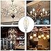 LEDERA Dimmable E12 LED Candelabra Bulb, 40W Halogen Bulbs Equivalent, Warm White 2700K, 6-Pack