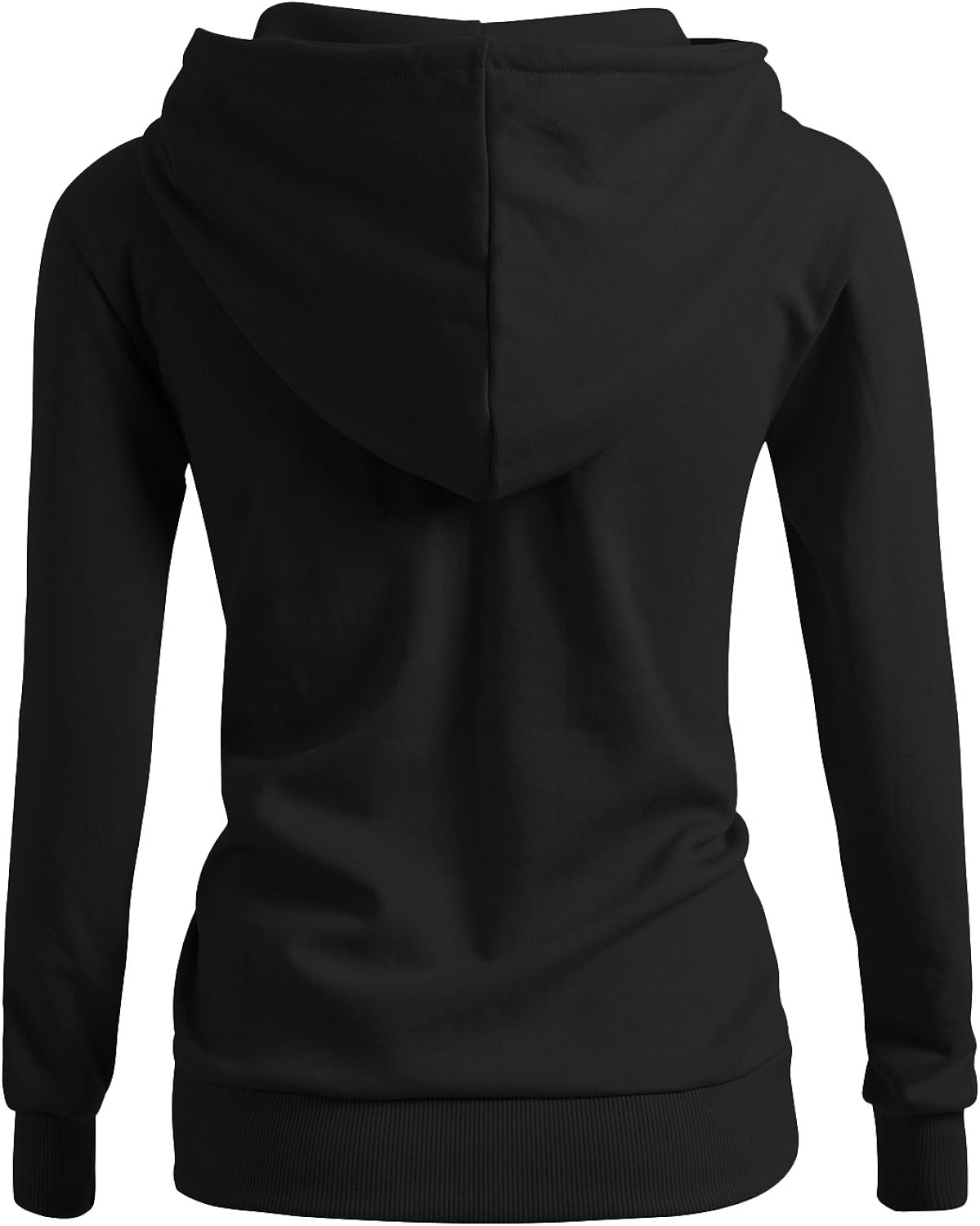 CLOVERY Women's Casual Zip-up Hoodie Basic Long Sleeve Hoodie: Clothing