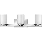 Hinkley Miley Contemporary Modern Three Light 180W G9 Bathroom Vanity Fixture, Chrome