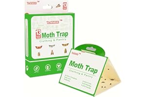 13 Packs Moth Trap for Clothing and Pantry, Non-Toxic Odorless Pesticide-Free