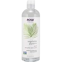 NOW Solutions, Vegetable Glycerin, 100% Pure, Versatile Skin Care, Softening and Moisturizing, 16-Ounce
