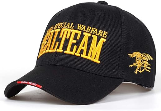 Amazon Jkyjyj アメリカ海軍 シール チーム タクティカルキャップ メンズ アーミー ベースボール キャップ ブランド Gorras 調節可能なボーンスナップバック帽子 ブラック Jkyjyj 帽子