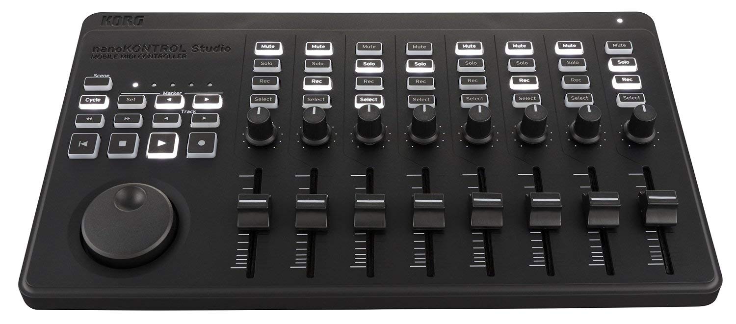 Korg - nanoKONTROL - USB and Bluetooth Studio Mobile MIDI Controller