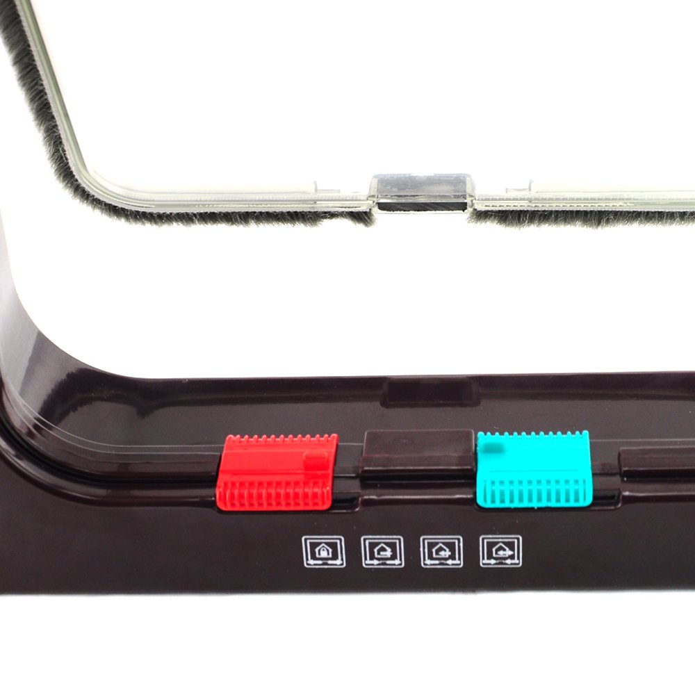 Vinmax Grande Chatière Marron 4 Voies Chat et Chien Porte de Verrouillage