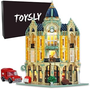 TOYSLY Street Corner Post Office MOC Building Blocks and Engineering Toy, Construction Set to Build, Model Set and Assembly Toy for Teens and Adult 4004Pieces