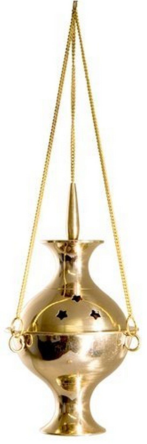 15cm Brass Hanging Censer/Charcoal Incense Burner