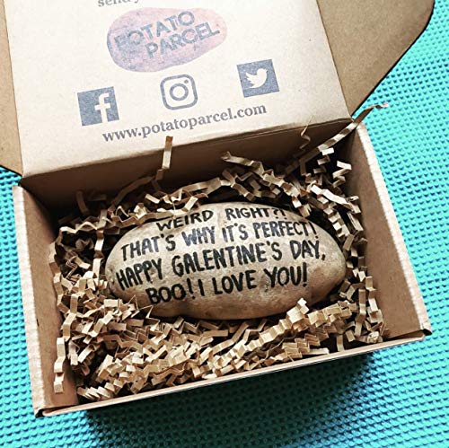 Potato Parcel - Send a message on a real potato! Funny replacement for greeting cards. Surprise gift box included. As seen on Shark Tank!