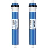 Geekpure Reverse Osmosis RO Membrane 50 GPD -NSF Certificated-Water Filter Replacement -Pack 2