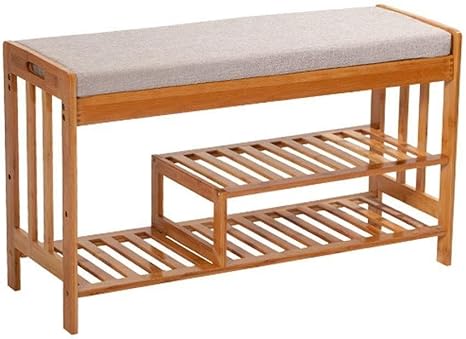 CYGJLYZ Speicherbänke Flur Aufbewahrungsbank 2-Tier-Speicher-Regal mit