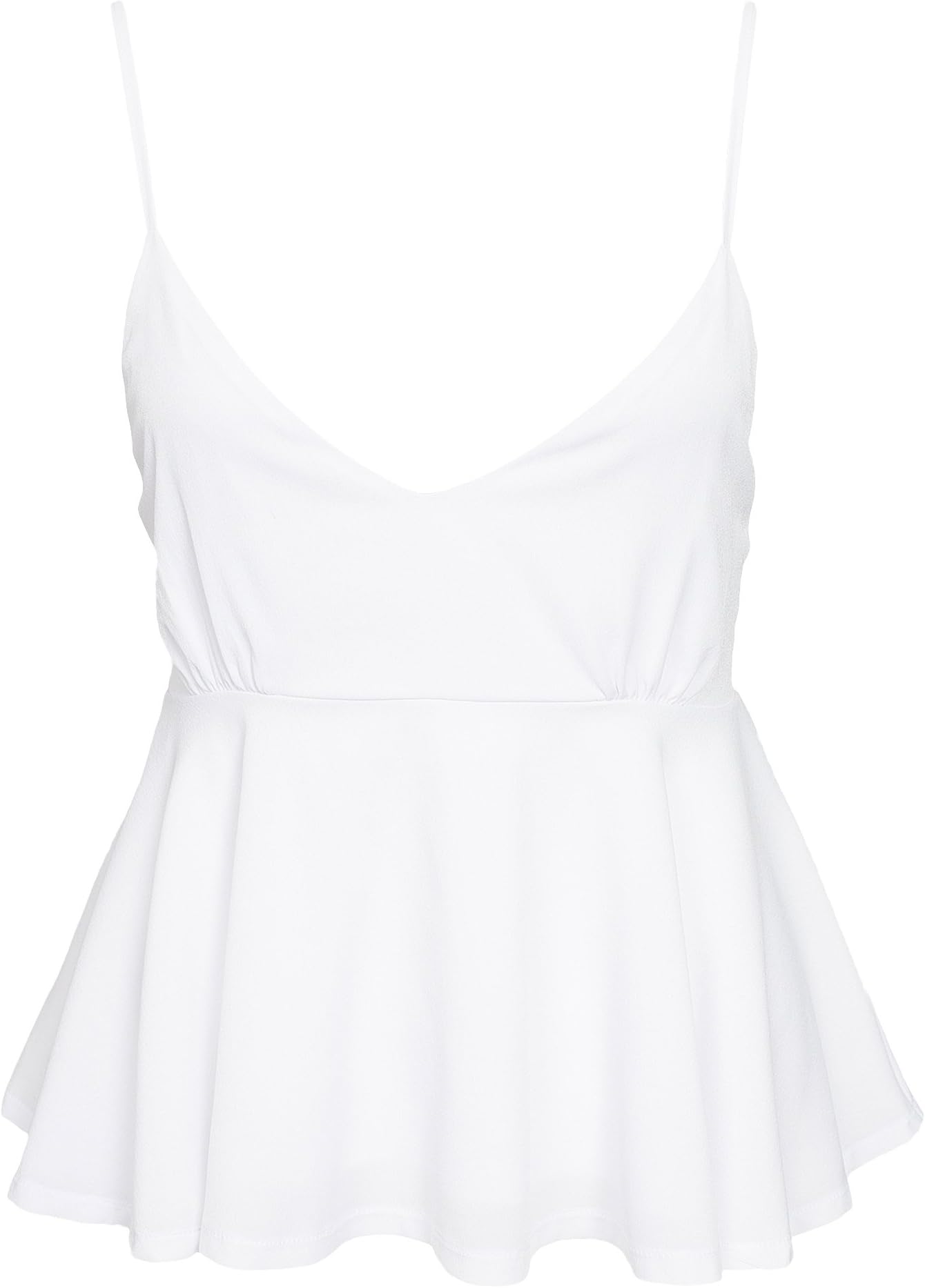 NLY Blush Women's Strappy Peplum Top