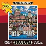 Jigsaw Puzzle - Quebec City 500 Pc By Dowdle Folk Art