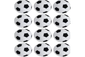 CAVLA 12 Pack Foosball Table Replacement Foosballs, Mini 32mm Official Tabletop Game Ball, Soccer Game Table Soccer Balls Res