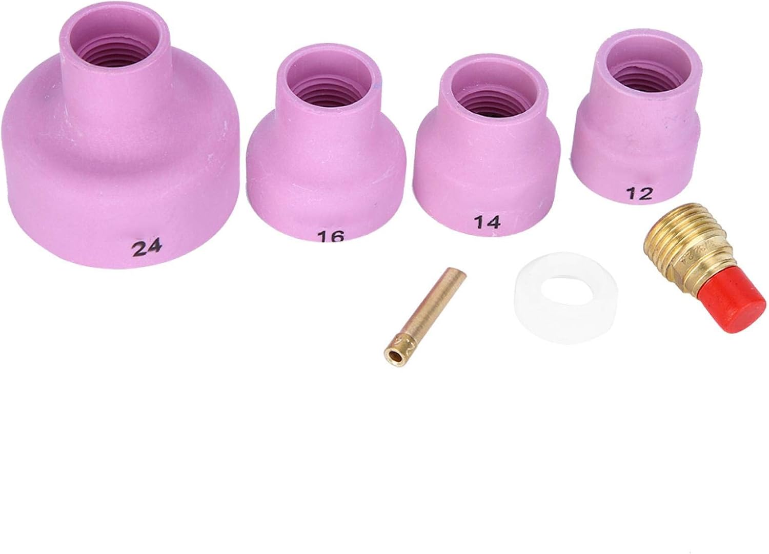 Ceramic Welding Cup, Ceramic Sandblast Nozzle Alumina Sand Blasting Ceramic Nozzle Cups Welding Equipment - - 