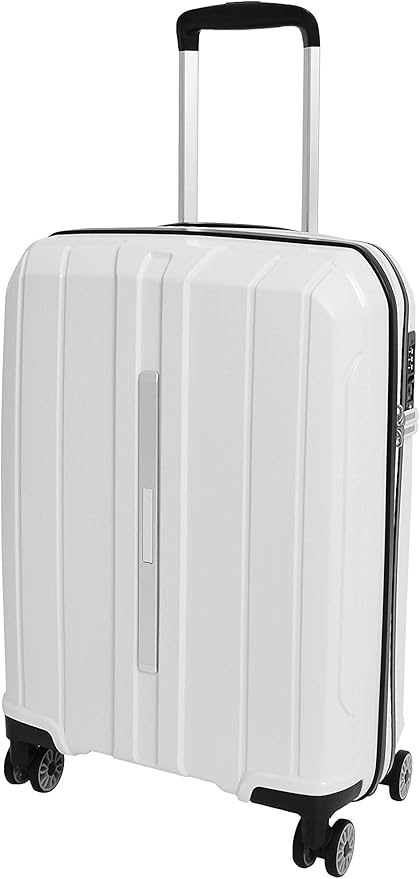 white cabin suitcase