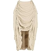 Zhitunemi Renaissance Costume Pirate Skirt: Steampunk Skirt Plus Size Corset Dresses - Renaissance Fairs & Medieval Festivals