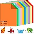 300 Sheets A4 Coloured Paper, 8.5" X 11" Handmade Copy Paper (10 Colors), 70gsm, Double Sided Colored Origami Paper Cardstock for Kids DIY Art Crafts School Office Colorful Projects