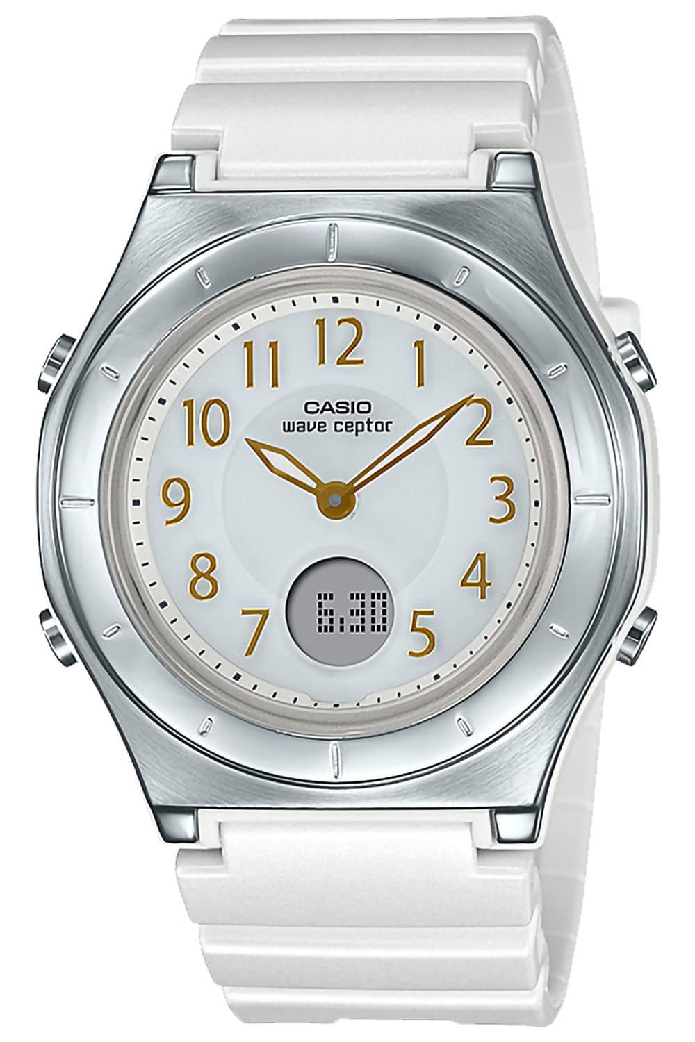 WAVE CEPTOR(ウェーブセプター) Casio LWA-M145 Series Watch Wave Sceptor, white, 1 piece, Resin Band