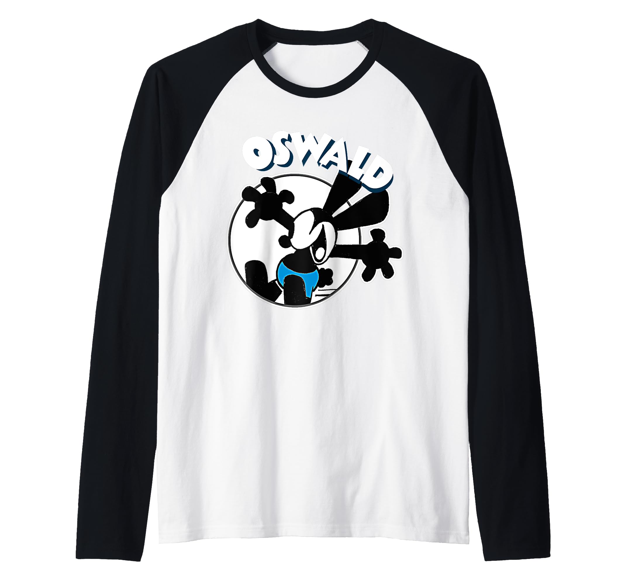 Photo 1 of Oswald Rabbit Vintage Cartoon Raglan Baseball Tee