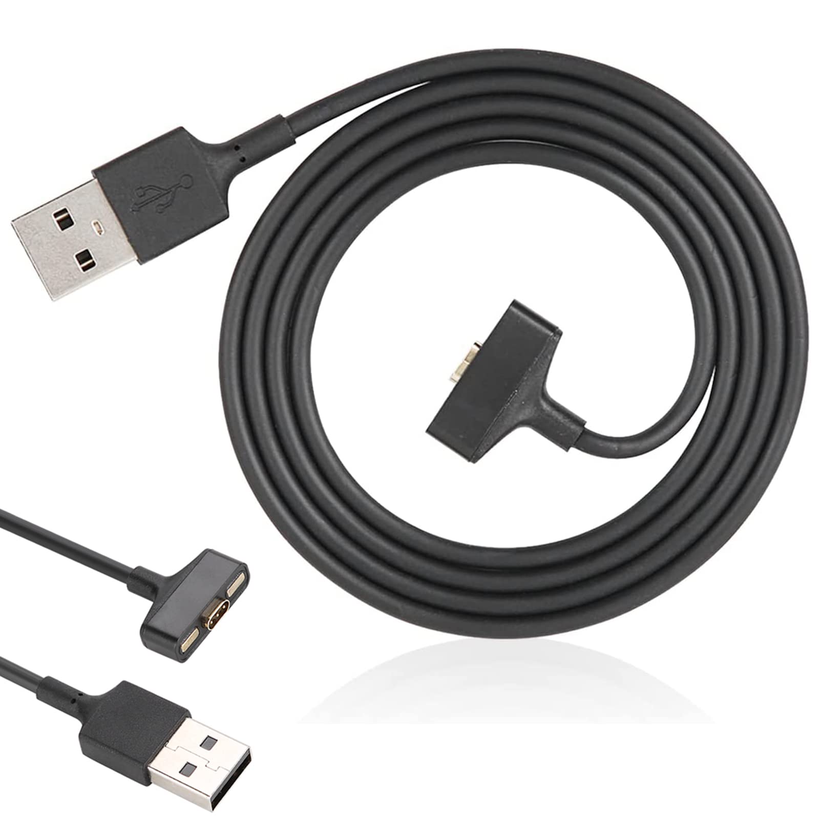 3.02FT/92CM USB Cable For Ionic Watch, Replacement USB Clip Cable Charger, Fitbt Ionic Charger, Replacement USB Charging Cable Adapter for Ionic Smart Watch