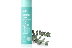Frida Baby Eucalyptus Vapor Baby & Kids Bubble Bath + Body Wash, Toddler & Baby Body Wash, Dermatologically Tested, Tear-Free, Hypoallergenic, Safe for Skin, Super Sudsy, 10oz