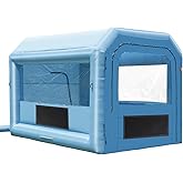 VEVOR Inflatable Paint Booth, 13.1 x 9.8 x 9 ft Inflatable Spray Booth, with 750W Powerful Blower and Air Filter System, Port