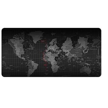 LL-COEUR XXL Gaming Mauspad Laptops Mouse Mat Weltkarte Schreibtischunterlage Desk Pad (600 x 300 x 2 mm)