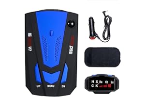 JINYI Car Radar Detector, 360° GPS Speed Police Safe 16 Band Voice Alert,1080P HD Auto Focus Webcam with Microphone (Blue)