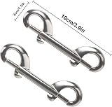 Gtwinsone 5pcs Zinc Alloy Double Ended Bolt Snap Hooks Swivel Trigger Clips view 2