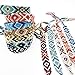 RIMOBUL Nepal Style Woven Friendship Bracelets - 12 pack - Earth