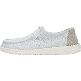 HEYDUDE Wendy Eyelet Lace Ancient Blue Size 6, Women’s Shoes, Women’s Slip-on Loafers, Comfortable & Light-Weight