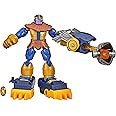 Avengers Marvel Bend and Flex Missions Thanos Fire Mission Figure, 6-Inch-Scale Bendable Toy with 2-in-1 Accessory for Kids Ages 4 and Up