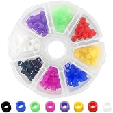 160 Pcs Dental Code Rings, 6mm Silicone Non-Toxic Orthodontic Rings Accessory, 8 Vibrant Colors, Autoclavable Instrument Identification System for Dental Clinics