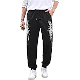 SHENHE Men's Graphic Drawstring Jogger Track Pants Loose Athletic Sports Sweatpants Streetwear