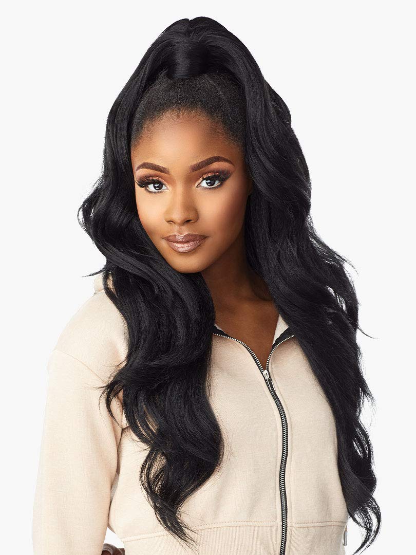 Sensationnel Synthetic Half Wig Instant Up & Down - UD 011 (1B Off Black)